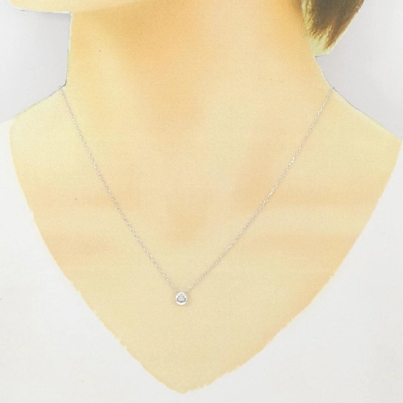 K18WG Dây chuyền kim cương 0.05CT - Hàng hiệu Chính hãng 862853