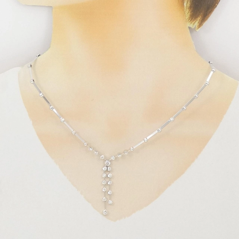 K18WG Dây chuyền kim cương 1.00CT - Hàng hiệu Chính hãng 864237