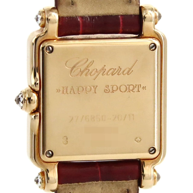 Chopard Happy Sport Square YG/D･5P 27/6850-20/11 YG Quartz - Hàng hiệu Chính hãng 872665