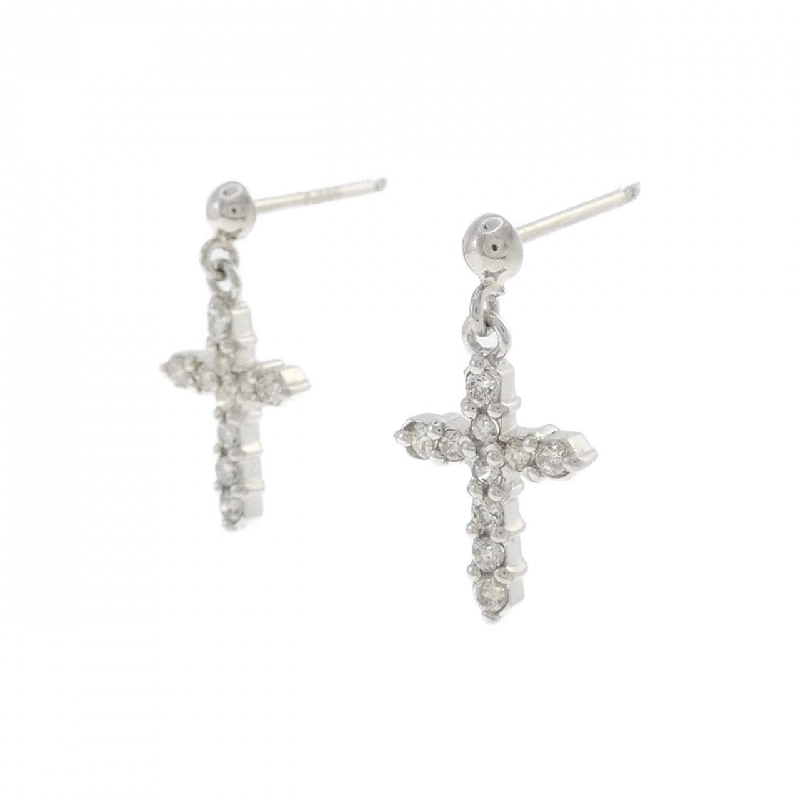 PT900 Bông tai kim cương chéo 0.20CT - Hàng hiệu Authentic 869611