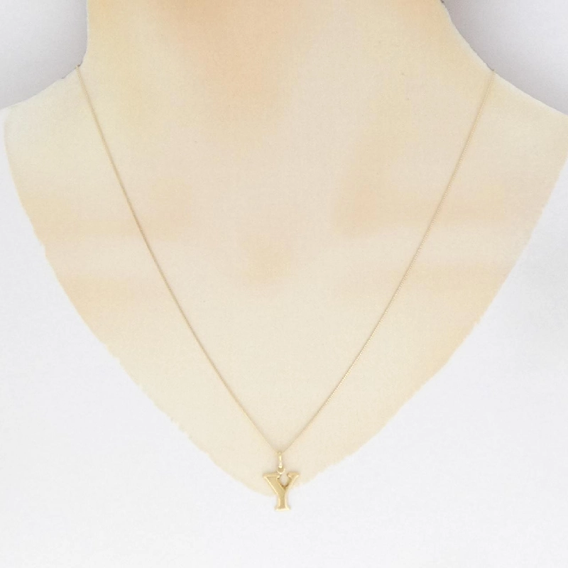 K18YG Chữ cái Y Dây chuyền - Hàng hiệu Chính hãng 861368