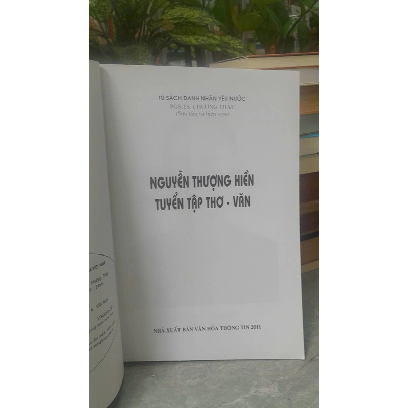 NGUYỄN THƯỢNG HIỀN TUYỂN TẬP THƠ - VĂN 464303