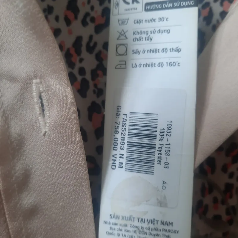 Áo sơ mi nữ size M 925556