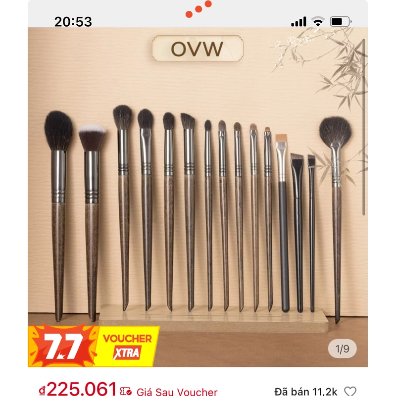 Cọ ovw trang điểm mặt đầy đủ 15 cây  499735