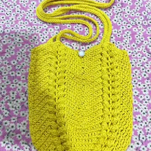 TÚI LEN/SỢI MÓC TAY HOẠ TIẾT DỄ THƯƠNG - HANDMADE CROCHET BAG