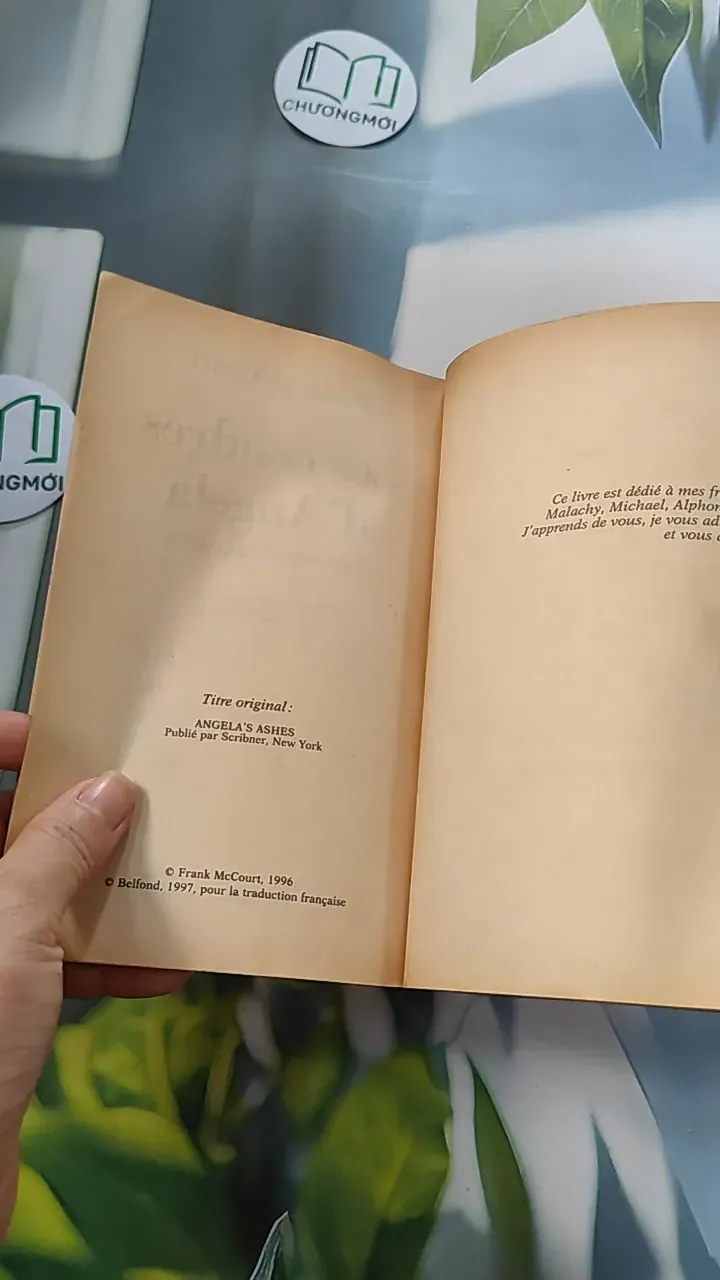 [MIỄN PHÍ BỌC SÁCH] [XƯA] Les Cendres d'Angela (1997) - Frank McCourt 754457