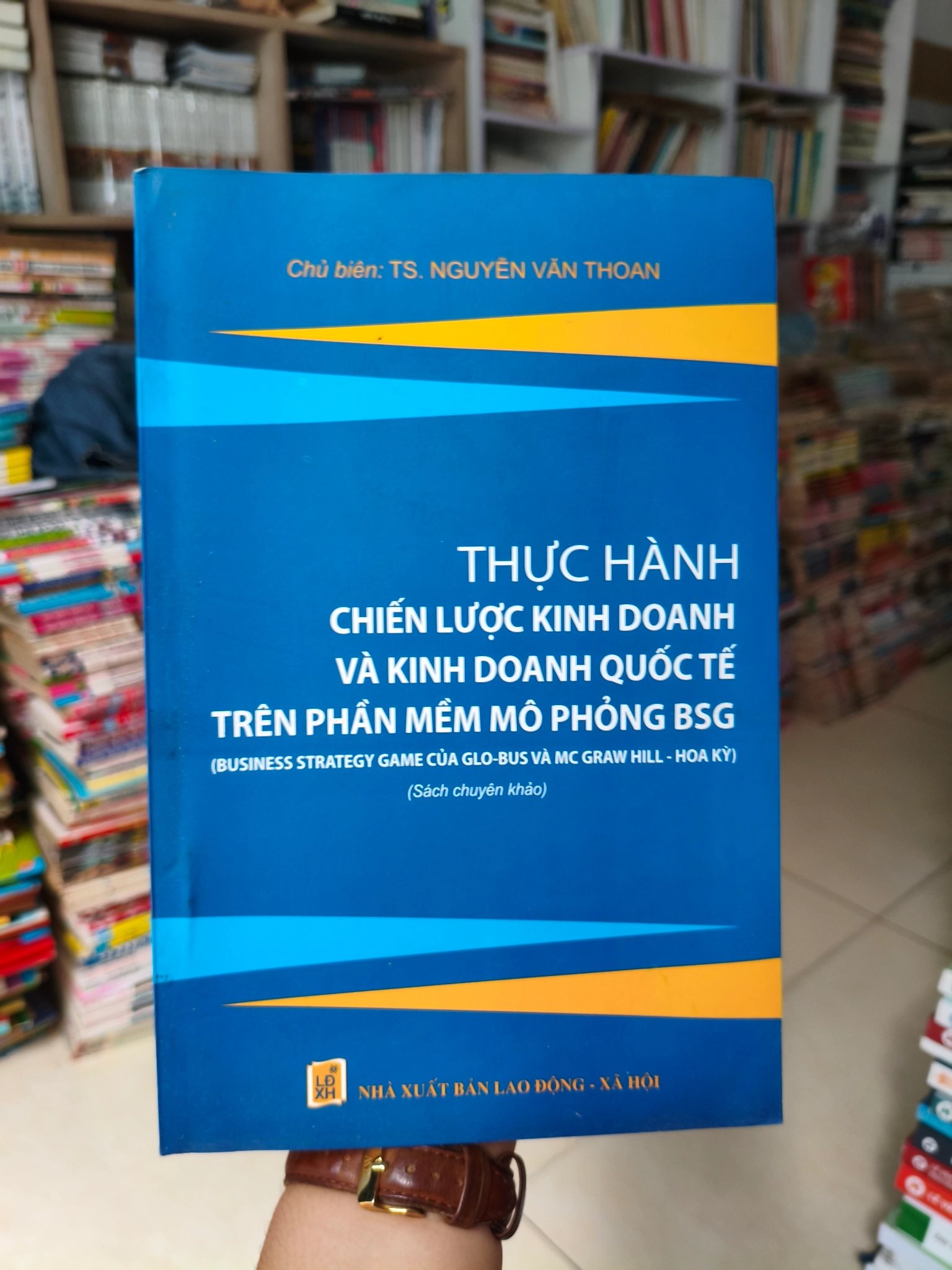 THỰC HÀNH CHIẾN LƯỢC KINH DOANH VÀ KINH DOANH QUỐC TẾ TRÊN PHẦN MỀM MÔ PHỎNG BSG by TS. Nguyễn Văn Thoan (chủ biên) - Sách Book Cover - Ngọc Hiển Books