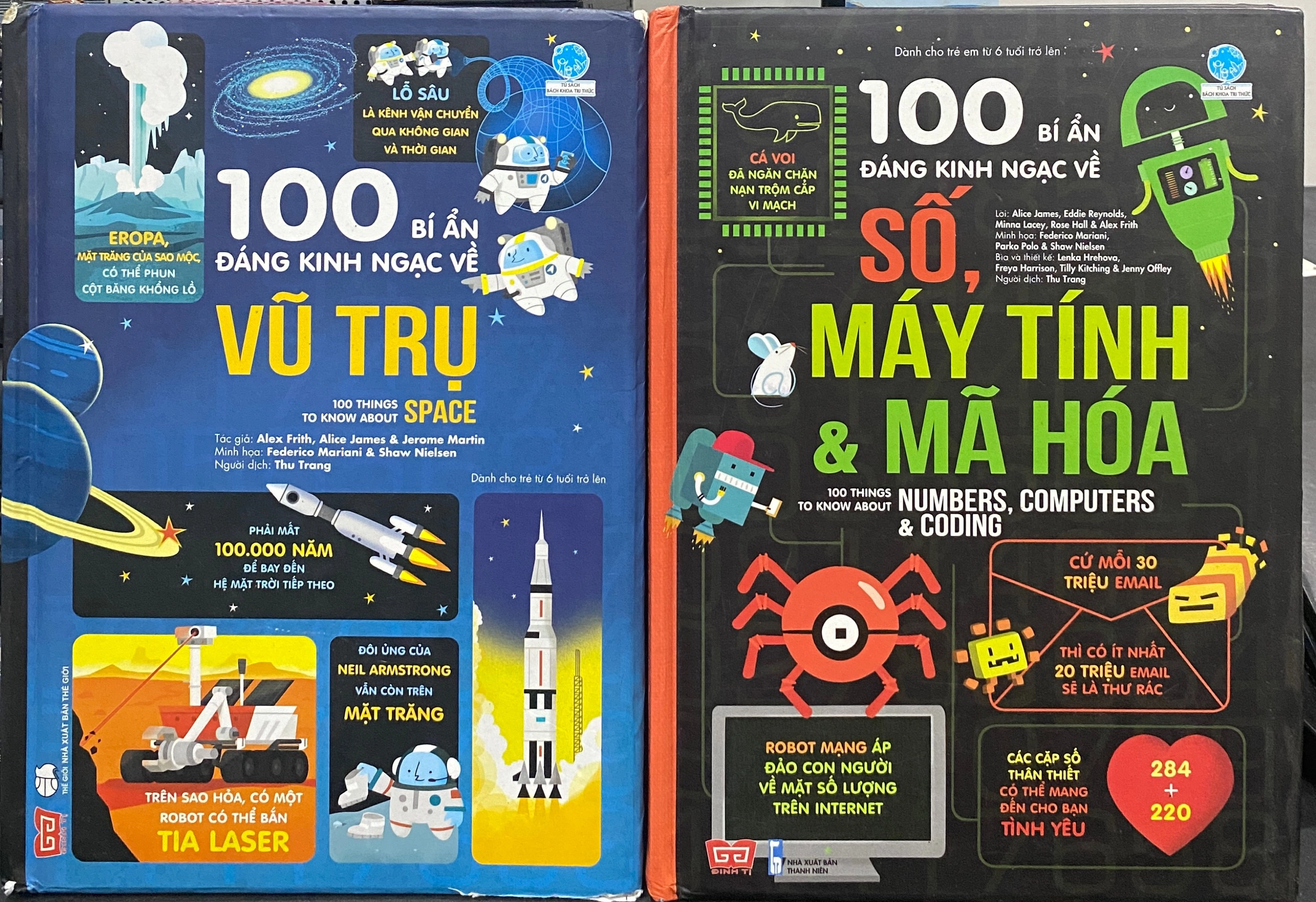 100 Bí Ẩn Đáng Kinh Ngạc Về Các Vũ Trụ & Số, Máy Tính & Mã hoá by  - Sách Book Cover - Ngọc Hiển Books