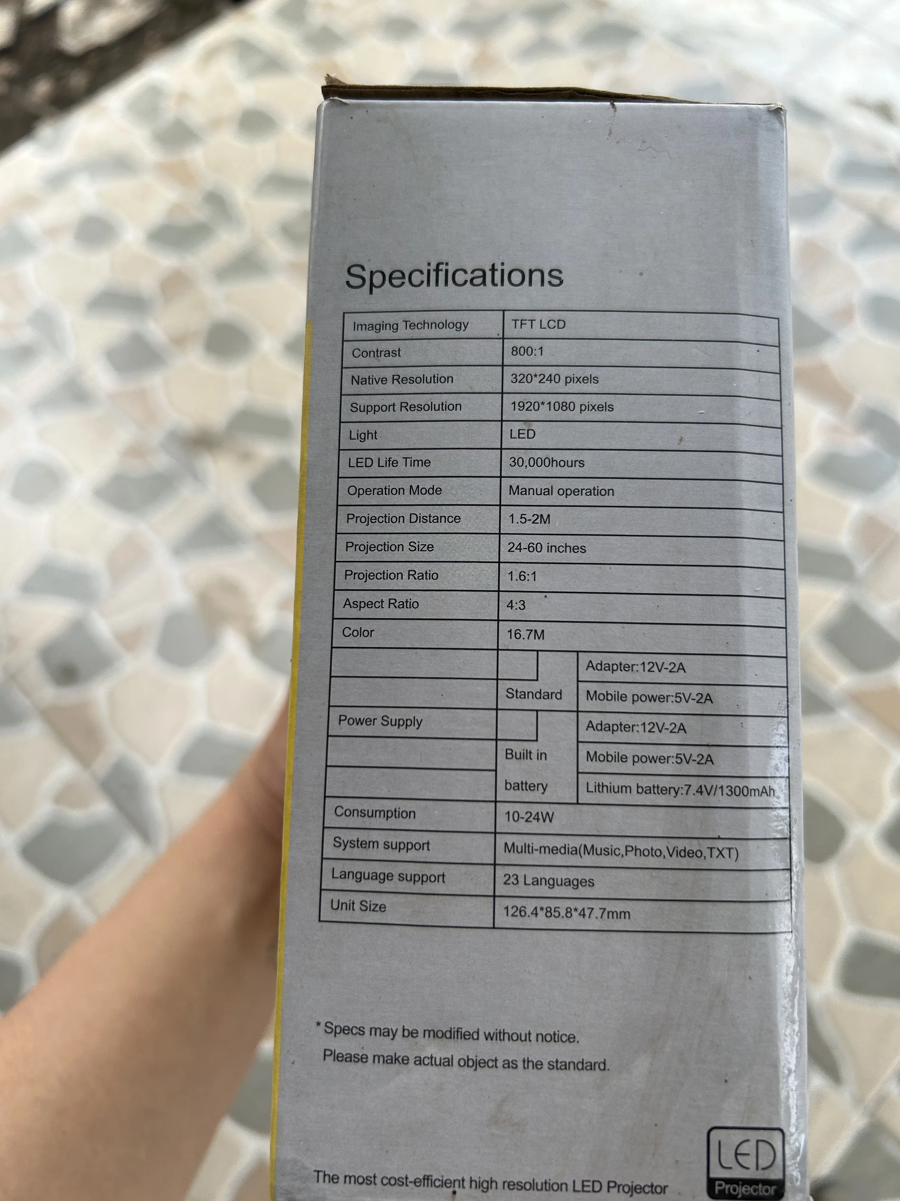 Máy chiếu mini YG 300 (như mới) 977089