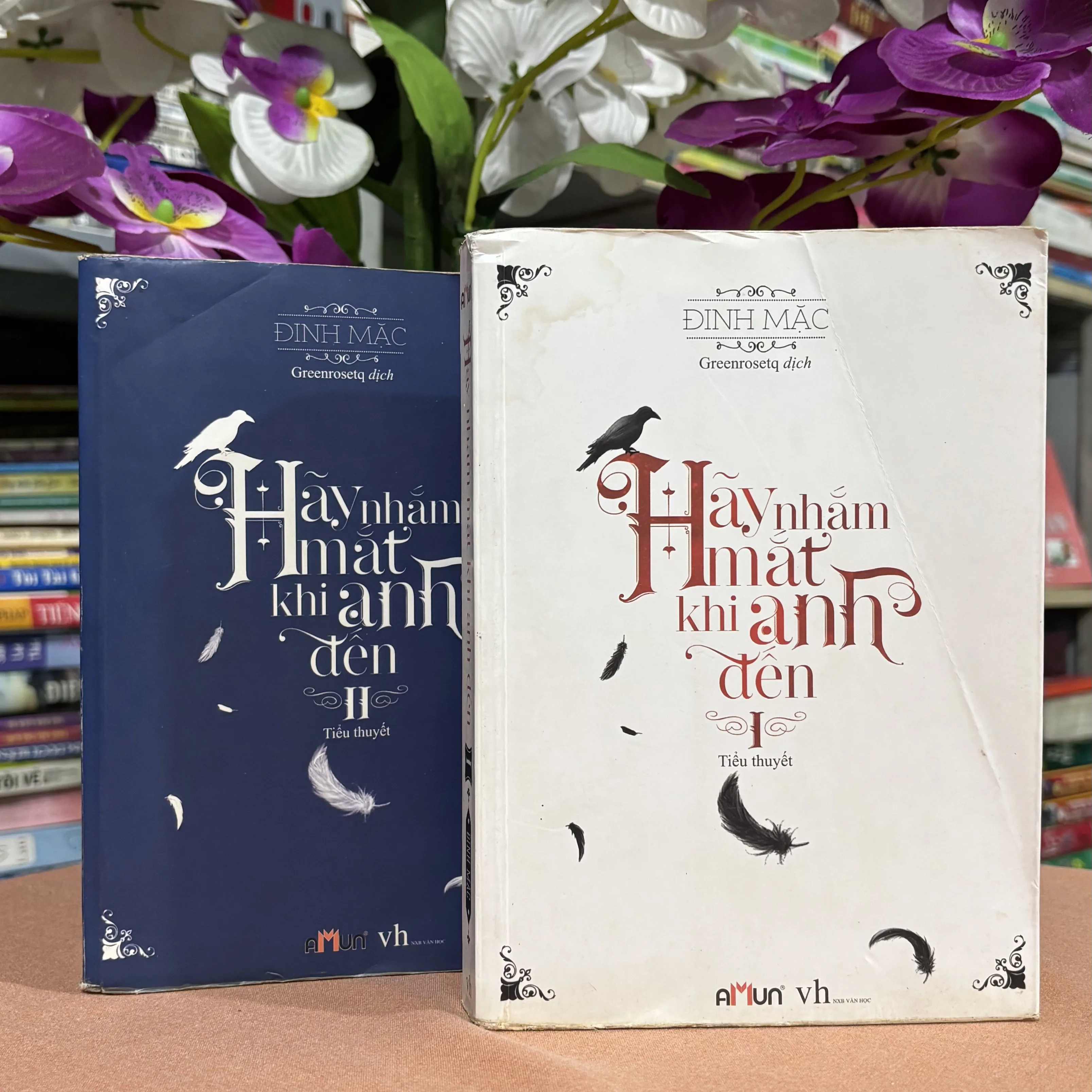 Combo 2 tập Hãy nhắm mắt khi anh đến 🌊 by  - Sách Book Cover - Ngọc Hiển Books