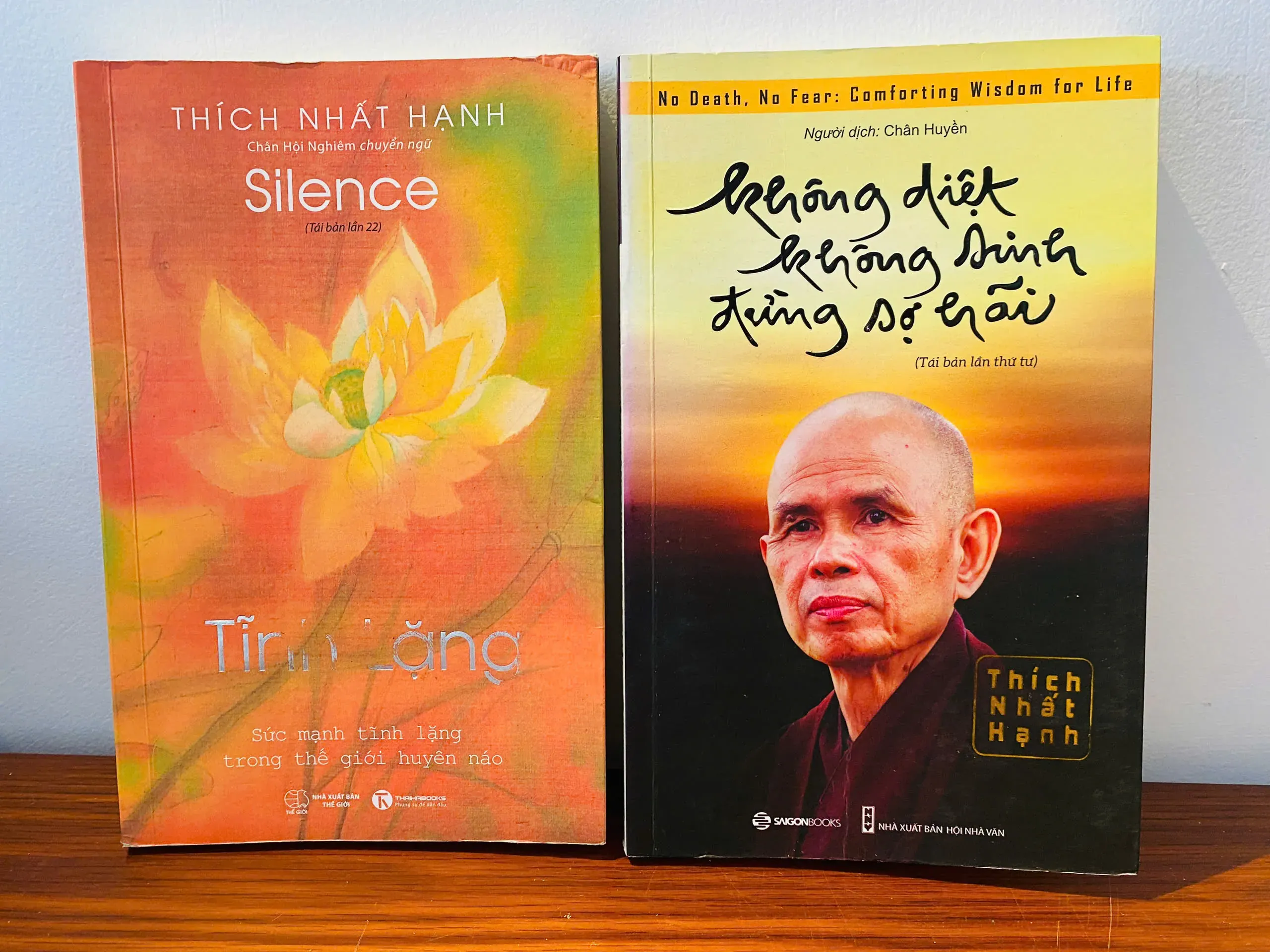 Không Diệt Không Sinh Đừng Sợ Hãi  + Silence - Tĩnh Lặng by  - Sách Book Cover - Ngọc Hiển Books