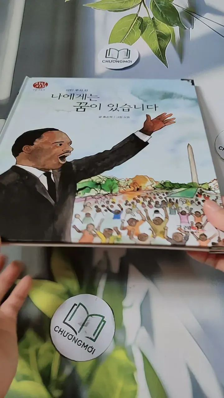 [Tặng nẹp góc] Truyện thiếu nhi Hàn Quốc: Danh nhân 60 -  지인지기 인물 이야기: 마틴 루서 킹 732009