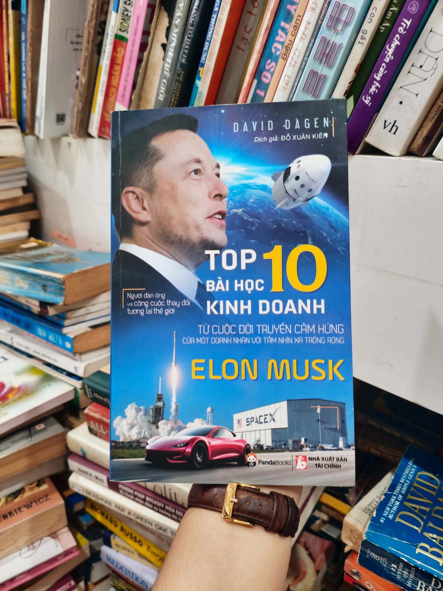 Elon Musk - Top 10 bài học kinh doanh 🌱 by  - Sách Book Cover - Ngọc Hiển Books