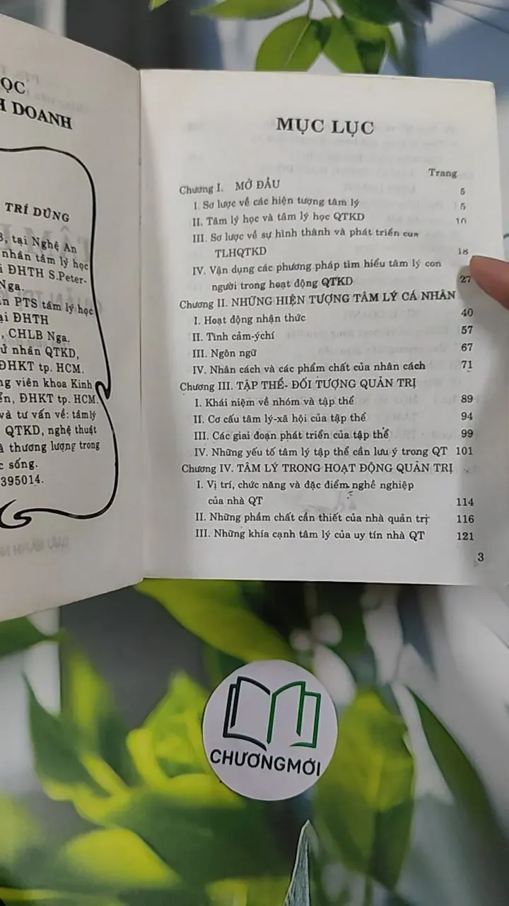 [XƯA] Tâm Lý Học Quản Trị Kinh Doanh (1999) - PTS. Thái Trí Dũng 787142