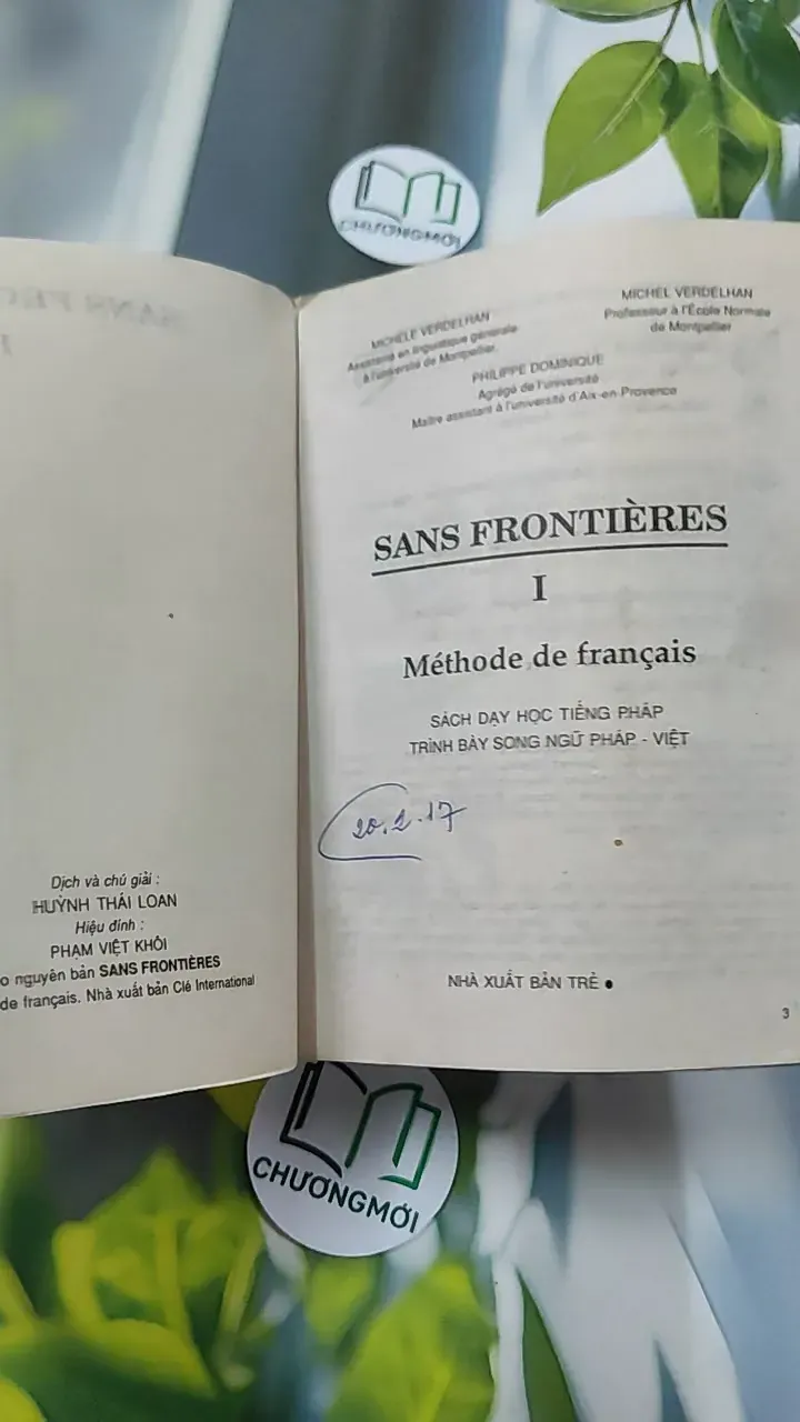 [XƯA] Sans Frontières 1 - Song Ngữ  (1993) - Michèle Verdelhan-Bourgade 754541