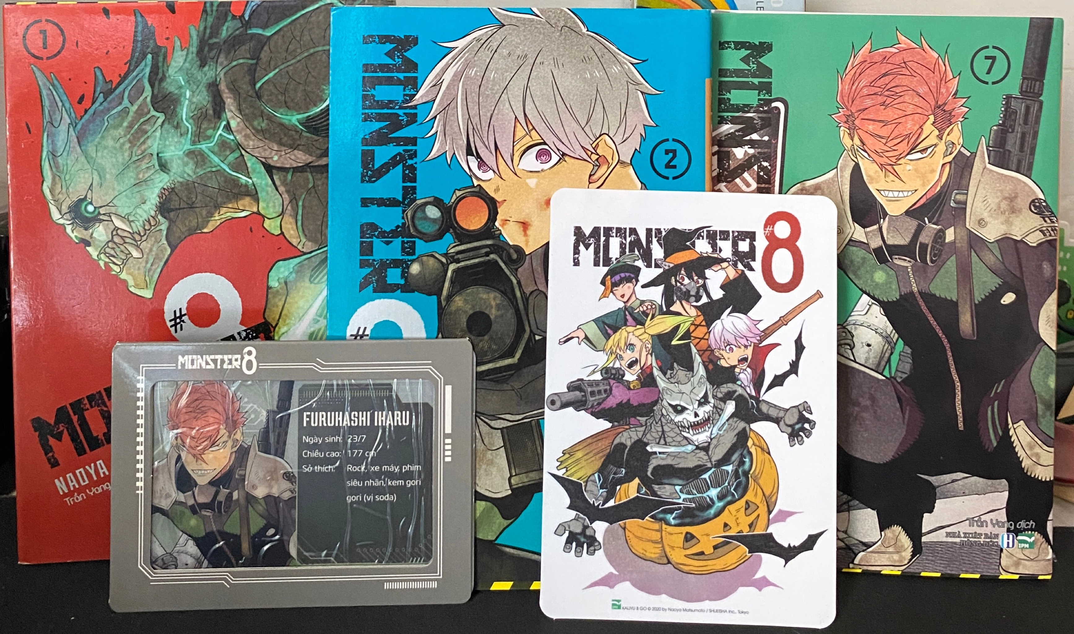 Monster #8 combo 3t (tập1,2,7) tặng kèm 2 card cứng như ảnh by Naoya Matsumoto - Sách Book Cover - Ngọc Hiển Books