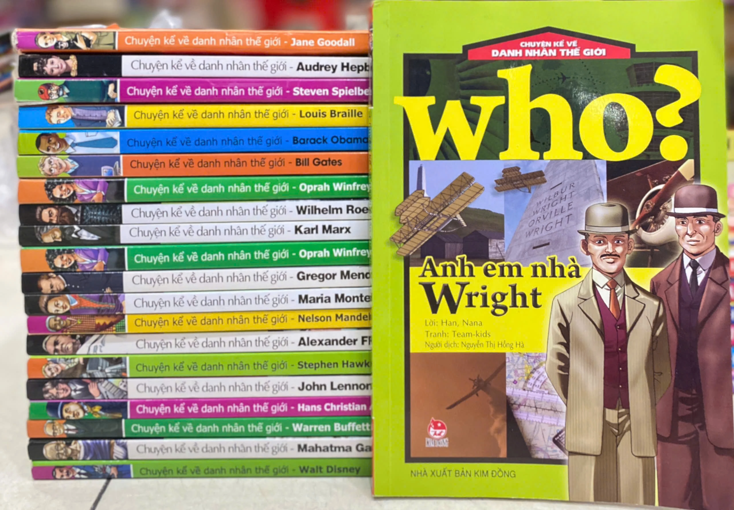 Chuyện kể về Danh nhân thế giới – Who ? by Nhiều tác giả - Sách Book Cover - Ngọc Hiển Books