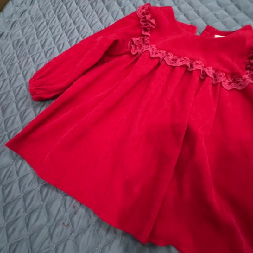 Váy nhung taem babydoll bé gái 85130