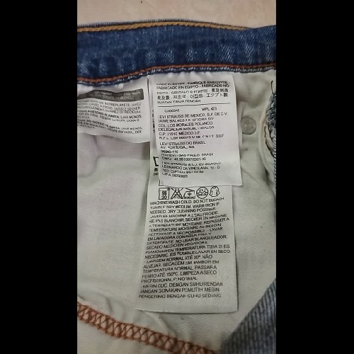 Quần jean nam Levi's, made in Indonesia,hàng xuất châu âu  106920