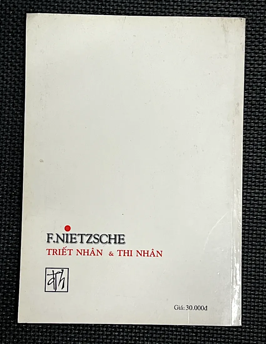 F. NIETZSCHE Triết nhân & thi nhân 998253