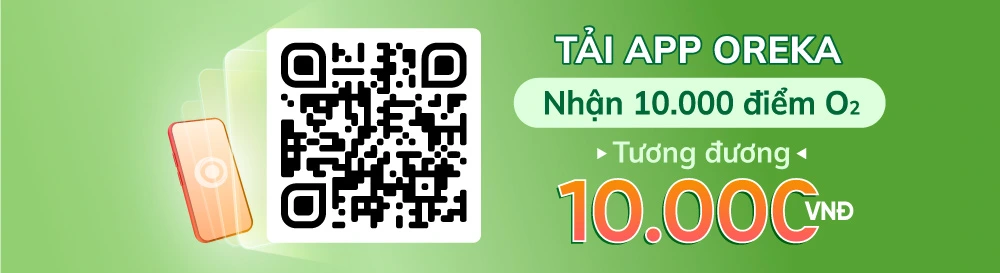 Tải app oreka nhận 10.000 điểm O2