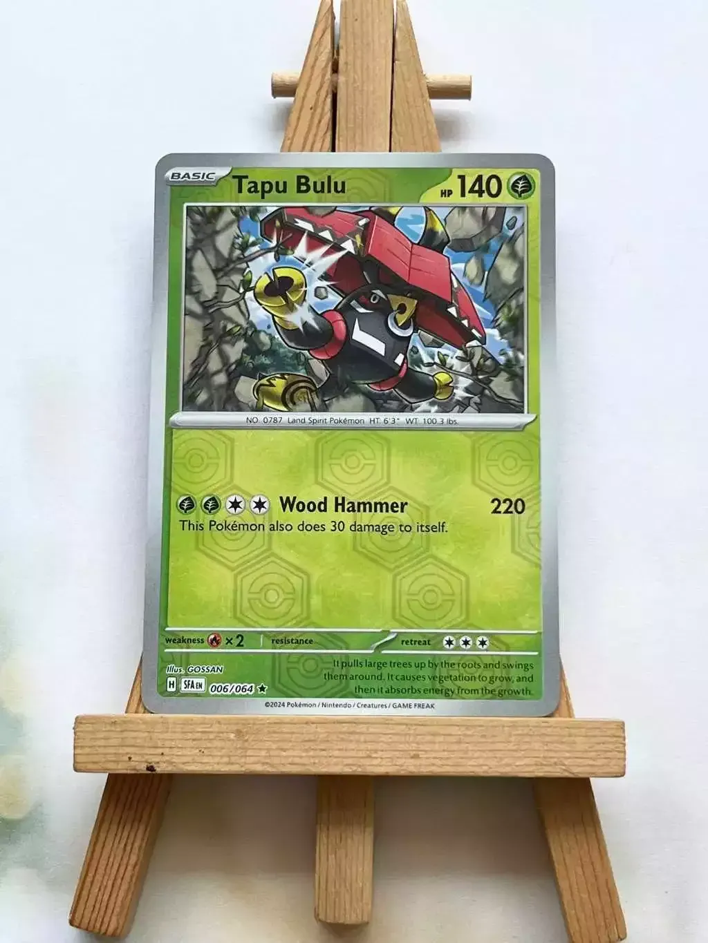 [Thẻ bài Pokemon chính hãng Anh EN]   Tapu Bulu 006/064 by  - Sách Book Cover - Ngọc Hiển Books