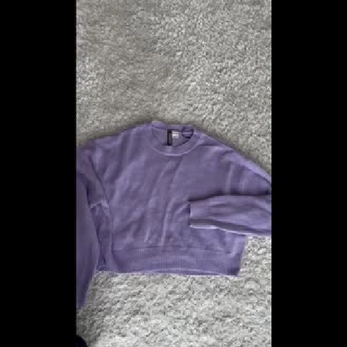 Áo Len nữ HM size XS màu tím lavender nhạt 