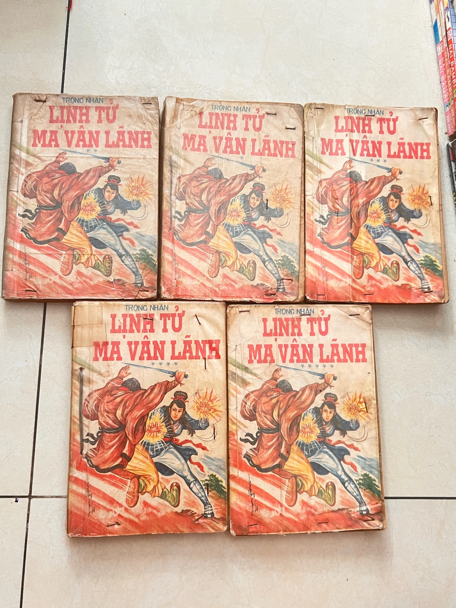 Combo 5 tập Lịnh tử Ma Vân Lãnh của Trọng Nhân by  - Sách Book Cover - Ngọc Hiển Books