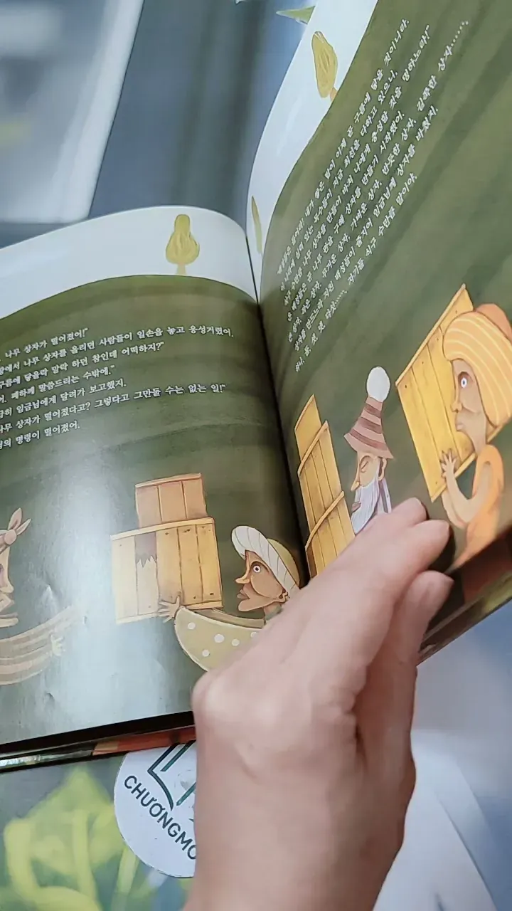 [Tặng nẹp góc] Truyện thiếu nhi Hàn Quốc: Moyamo Anu 25 -  모야모 아누와: 고집쟁이 임금님;. 움찔움찔 토끼 코 732018