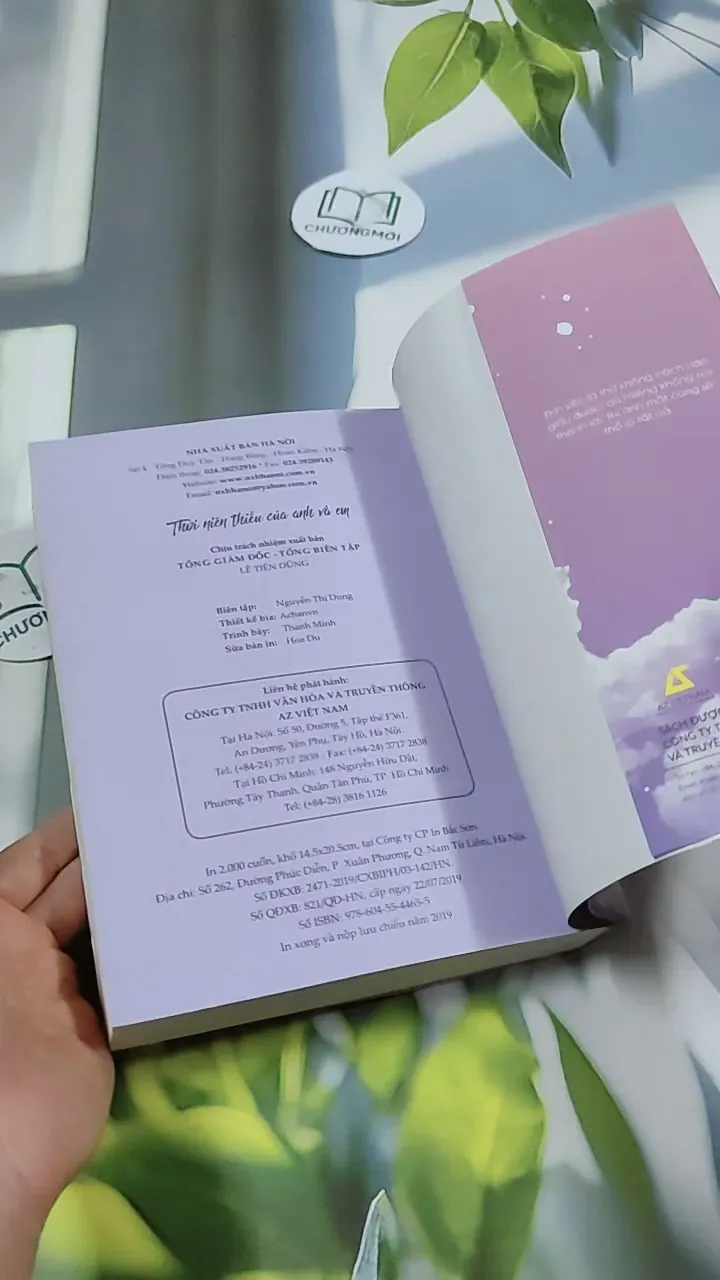 [MIỄN PHÍ BỌC SÁCH] Thời Niên Thiếu Của Anh Và Em - Cửu Nguyệt Hy 744726