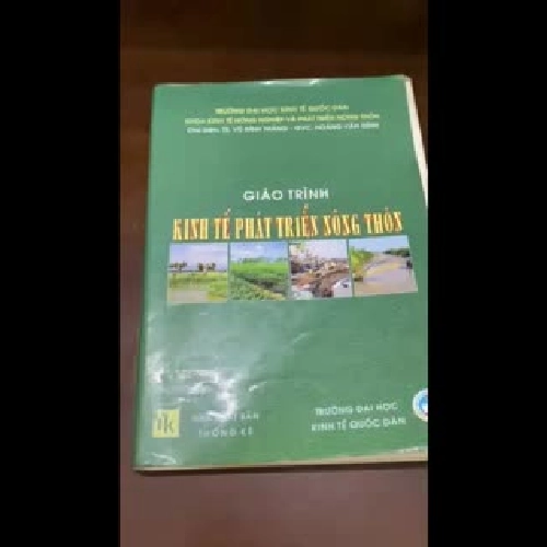Giáo trình kinh tế phát triển nông thôn 
