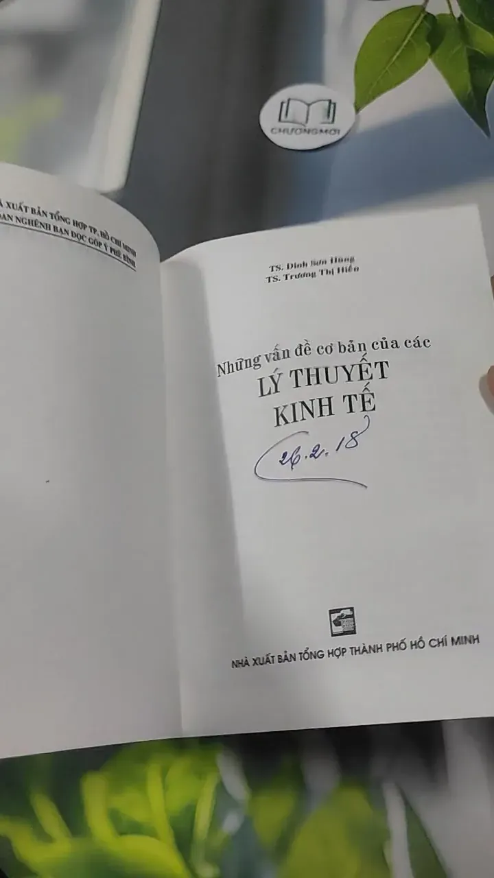 Những Vấn Đề Cơ Bản Của Những Lý Thuyết Kinh Tế - TS Đinh Sơn Hùng 727371