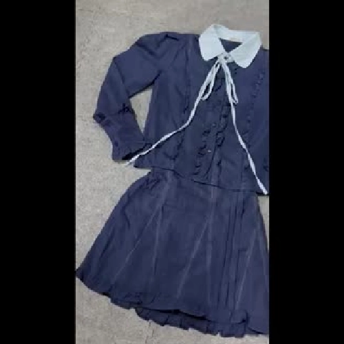 Set áo váy xanh than 1013040