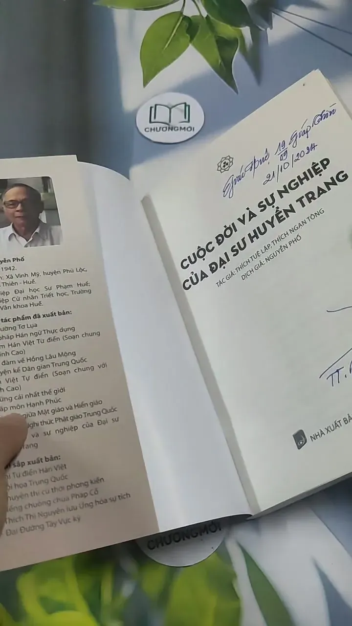 [MIỄN PHÍ BỌC SÁCH] Cuộc Đời Và Sự Nghiệp Của Đại Sư Huyền Trang (Có Chữ Ký Đại Đức Thích 715614