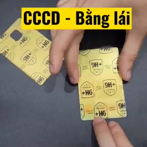 Miếng dán Nano 9H+ Glass chống trầy CCCD - BLX