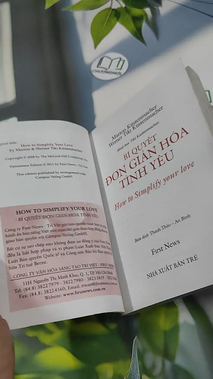 Bí Quyết Đơn Giản Hóa Tình Yêu - Marion Küstenmacher & Werner Tiki Küstenmacher 787118