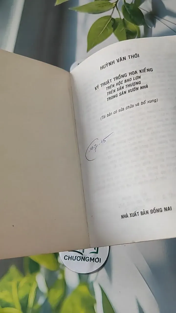 Kỹ Thuật Trồng Hoa Kiểng - Huỳnh Văn Thới 727272