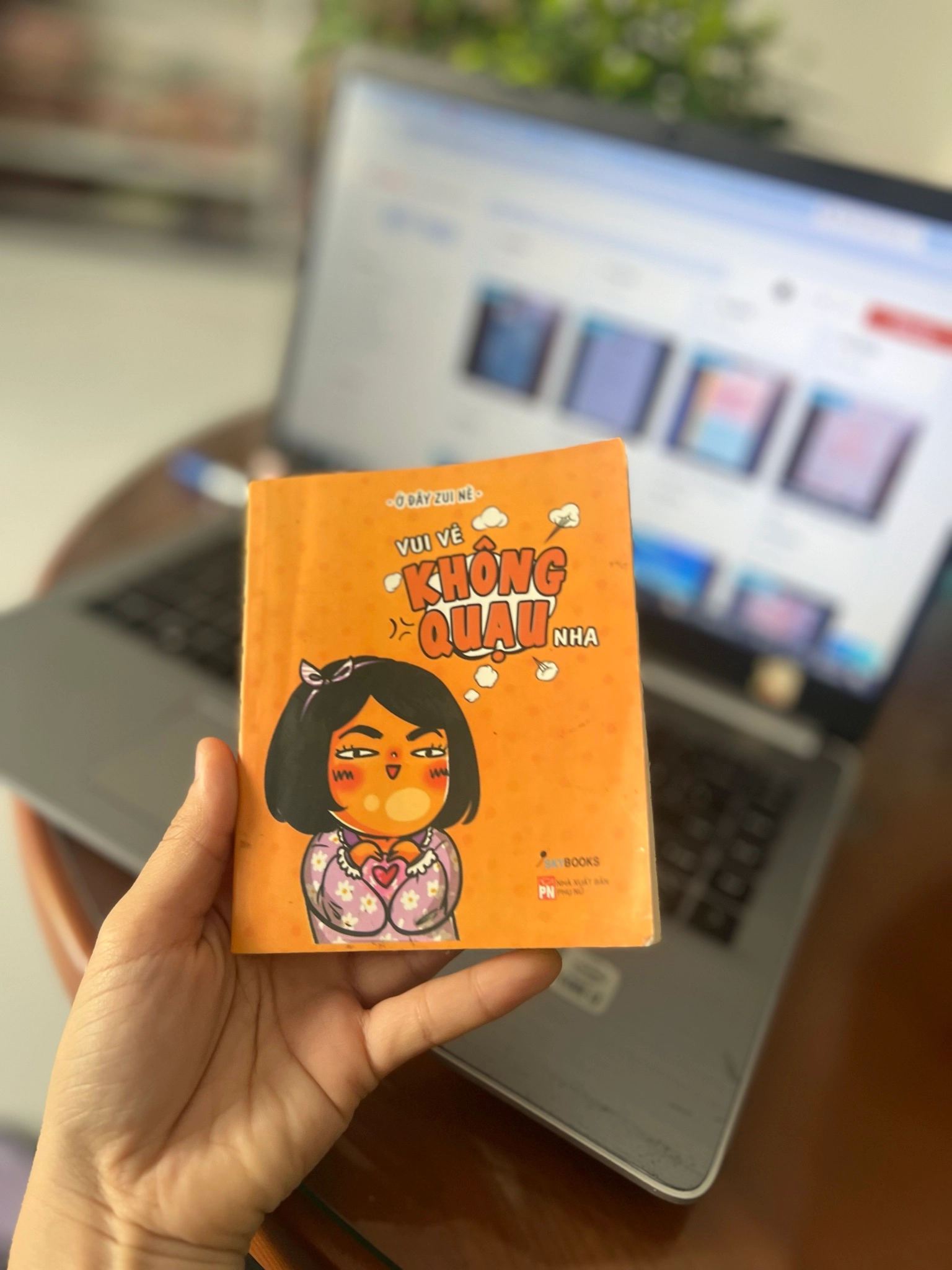 Sách vui vẻ không quạu nha, NXB phụ nữ by  - Sách Book Cover - Ngọc Hiển Books