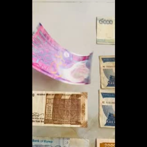 Combo 7 tờ tiền nước ngoài sưu tầm - Freeship 