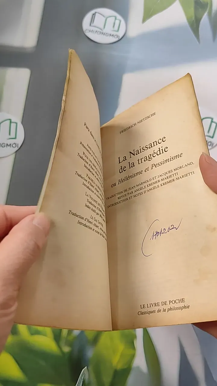 [XƯA] La Naissance de la tragédie (1994) - Friedrich Nietzsche 754451