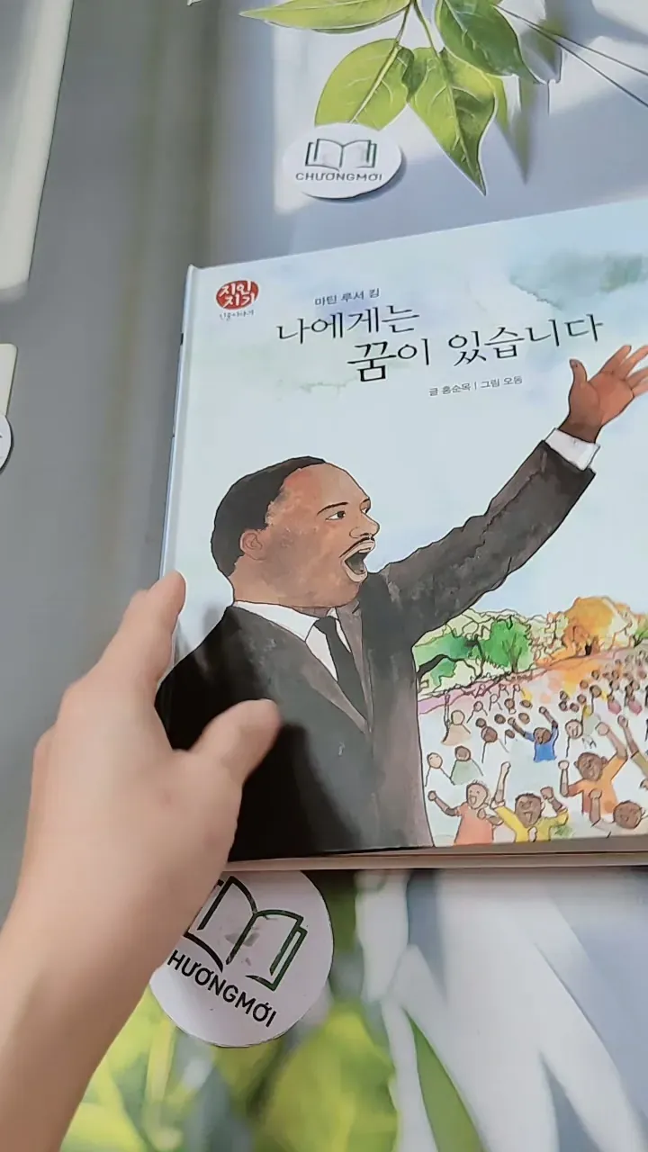 [Tặng nẹp góc] Truyện thiếu nhi Hàn Quốc: Danh nhân 60 -  지인지기 인물 이야기: 마틴 루서 킹 732009