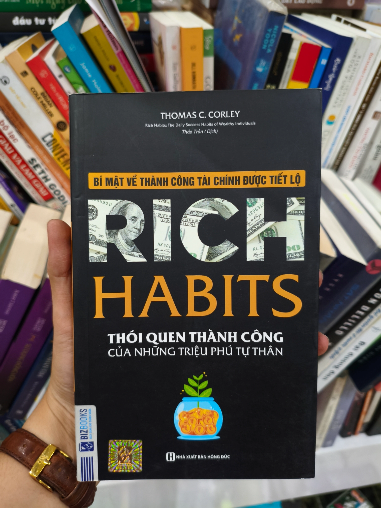 Rich habits by Thomas C. Corley - Sách Book Cover - Ngọc Hiển Books