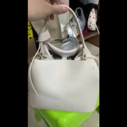 Túi xách dây rút Bostanten màu trắng nhạt (kèm dây đeo chéo) 1002624