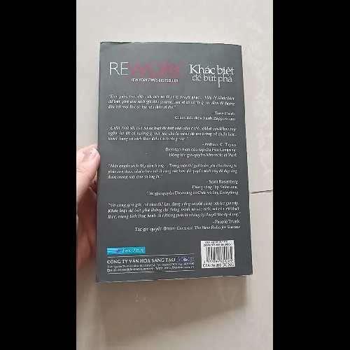 Sách Khác biệt để bứt phá - Jason Fried & David Heinemier Hansson mới 90%