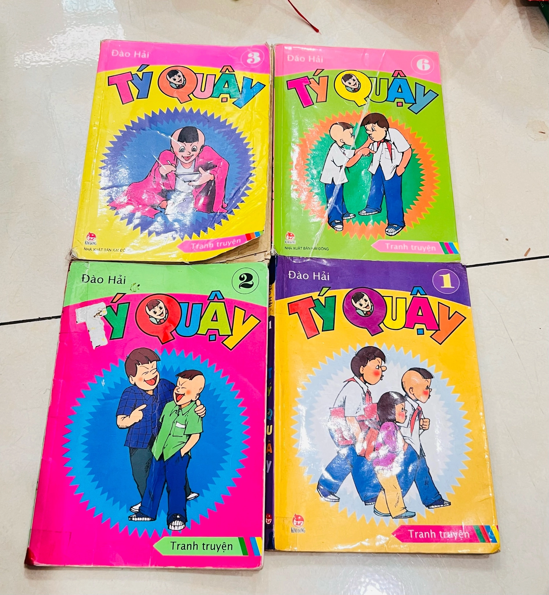 Tý quậy 4 cuốn 1,2,3,6 by  - Sách Book Cover - Ngọc Hiển Books