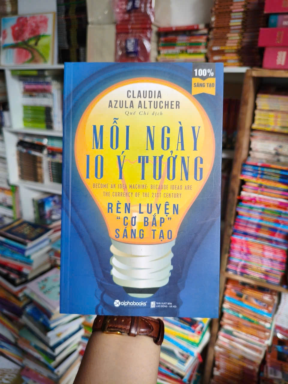 Mỗi ngày 10 ý tưởng rèn luyện cơ bắp sáng tạo by  - Sách Book Cover - Ngọc Hiển Books