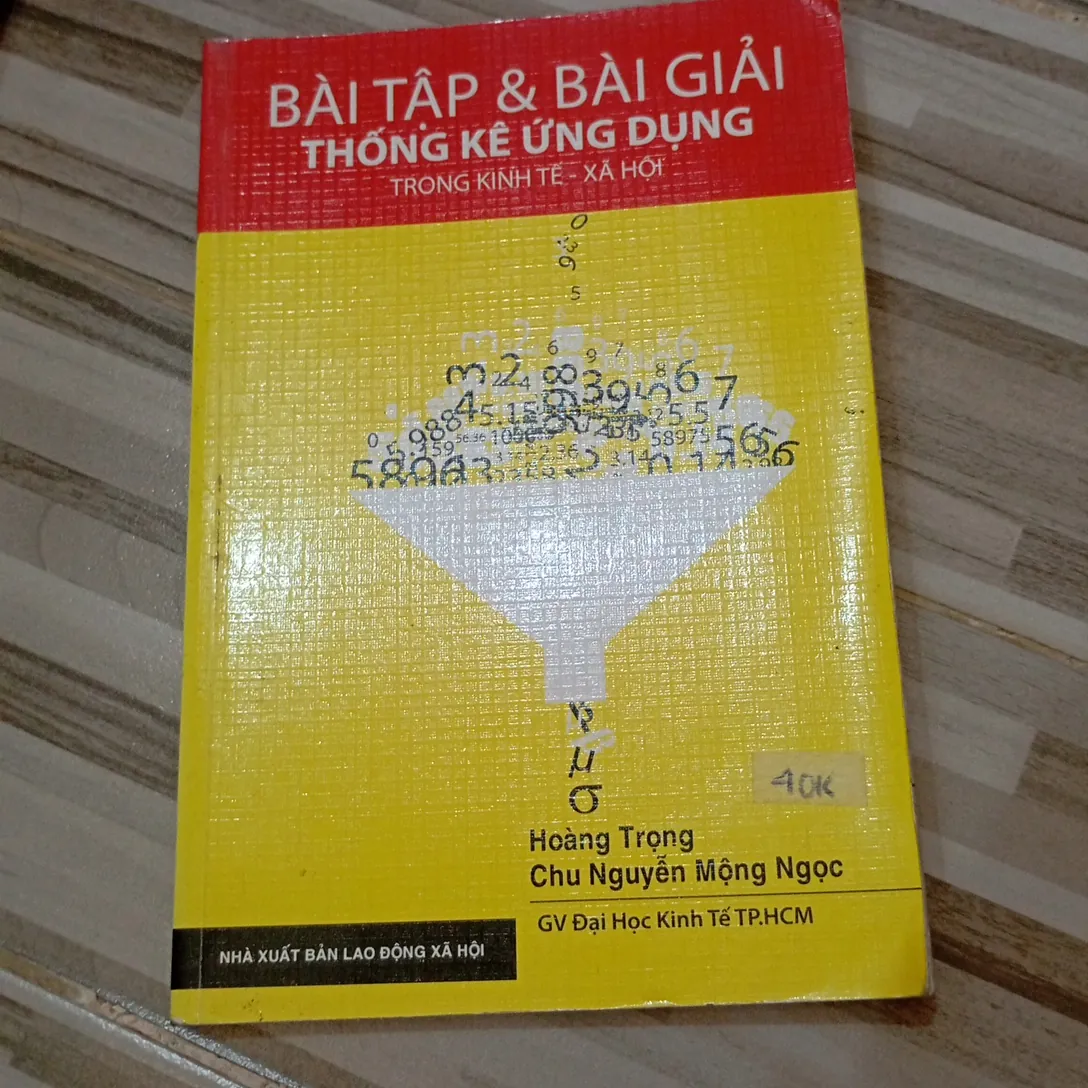 Bài tập & bài giải Thống kê ứng dụng 