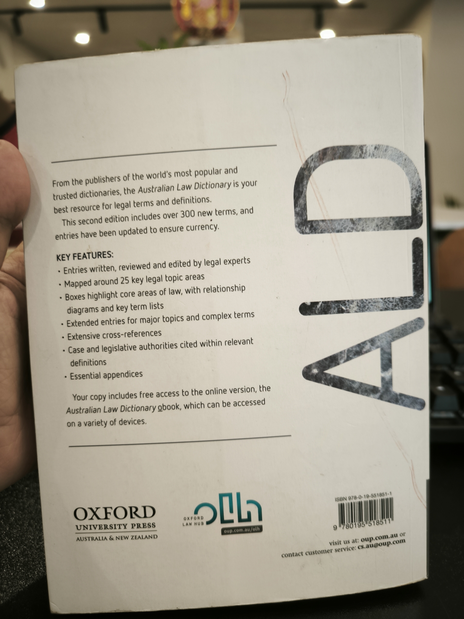 Australian Law Dictionary 2nd edition Oxford University Press Australia 447956