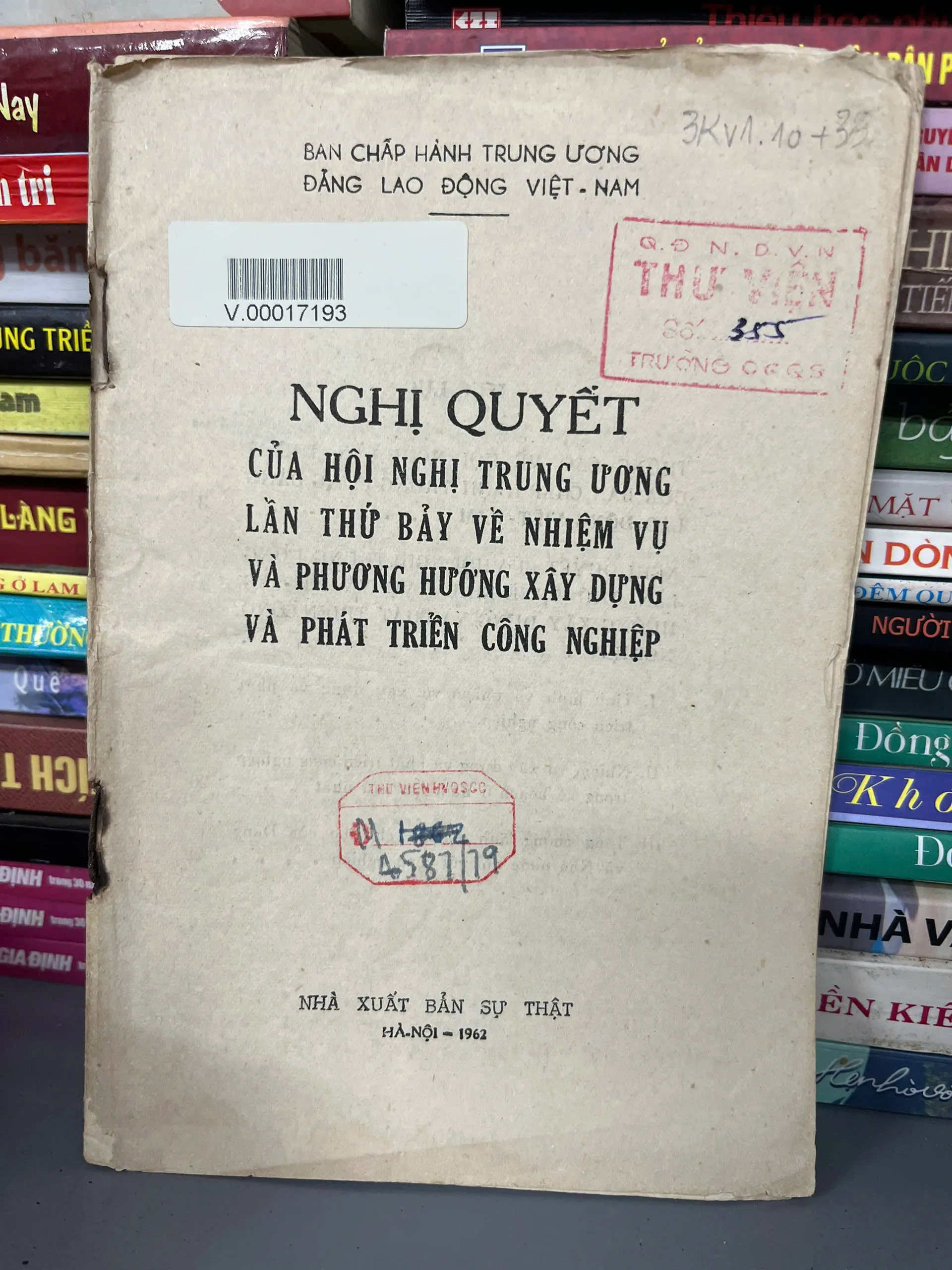 Nghị quyết của Hội nghị Trung ương lần thứ bảy về nhiệm vụ và phương hướng......