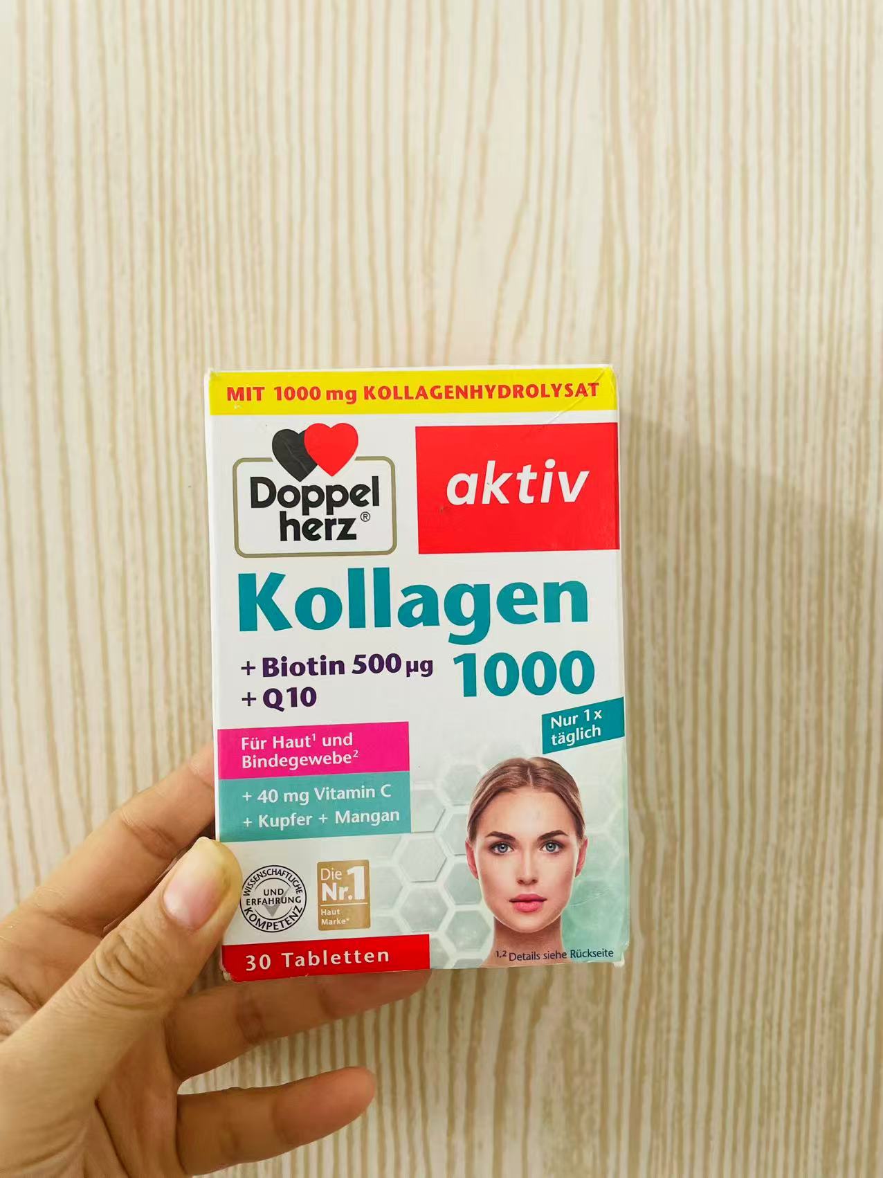 Viên uống đẹp da chống lão hóa Doppelherz Kollagen 1000 30 viên 547504
